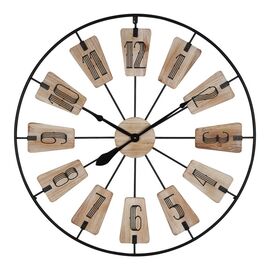 Ρολόι τοίχου Fepo Inart μέταλλο σε μαύρη απόχρωση 80x3x80εκ - ΡΟΛΟΓΙΑ στο Milonadakis.gr