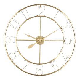 Ρολόι τοίχου Compa Inart μέταλλο σε χρυσή απόχρωση 80x3x80εκ - ΡΟΛΟΓΙΑ στο Milonadakis.gr