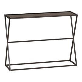 Κονσόλα Loujie I pakoworld σε μαύρο μέταλλο-smoke γυαλί 100x30x76εκ - ΣΥΡΤΑΡΙΕΡΕΣ - ΤΟΥΑΛΕΤΕΣ στο Milonadakis.gr