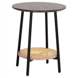 ΒΟΗΘΗΤΙΚΟ ΤΡΑΠΕΖAKI SEWELL HM18034 MDF ΣΕ ZEBRANO-ΜΕΤΑΛΛΙΚΑ ΠΟΔΙΑ-WICKER Φ45x55Υεκ - ΒΟΗΘΗΤΙΚΑ ΤΡΑΠΕΖΑΚΙΑ στο Milonadakis.gr