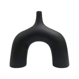 ΕΠΙΤΡΑΠΕΖΙΟ ΚΕΡΑΜΙΚΟ ΔΙΑΚΟΣΜΗΤΙΚΟ ΣΕΙΡΑ GLAΖΕ HM4601.02 ΜΑΥΡΟ ΜΑΤ 34x10x33Υεκ - ΑΝΤΙΚΕΙΜΕΝΑ στο Milonadakis.gr