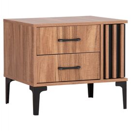 ΚΟΜΟΔΙΝΟ ΣΕΙΡΑ HARRY HM2487.01 ΜΕΛΑΜΙΝΗ ΦΥΣΙΚΟ ΞΥΛΟΥ-ΜΑΥΡΟ 55x43x48Υεκ. - ΚΟΜΟΔΙΝΑ στο Milonadakis.gr