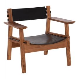 ΠΟΛΥΘΡΟΝΑ KONNA HM9928.01 TEAK ΞΥΛΟ ΣΕ ΦΥΣΙΚΟ-ΔΕΡΜΑ ΑΓΕΛΑΔΟΣ ΣΕ ΜΑΥΡΟ 80x64x73Υεκ. - ΚΑΡΕΚΛΕΣ - ΠΟΛΥΘΡΟΝΕΣ ΕΣ. στο Milonadakis.gr