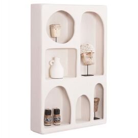 ΡΑΦΙΕΡΑ-ΚΟΜΜΟ ΣΕΙΡΑ SANTORINI HM18059 MDF ΣΕ ΥΠΟΛΕΥΚΟ 80x18x120Υεκ. - ΒΙΤΡΙΝΕΣ στο Milonadakis.gr