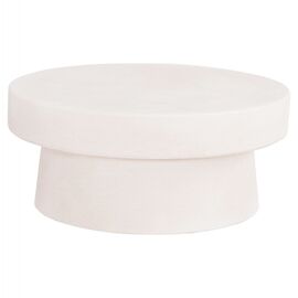 ΤΡΑΠΕΖΙ ΣΑΛΟΝΙΟΥ ΣΤΡΟΓΓΥΛΟ ΣΕΙΡΑ SANTORINI HM18050 MDF ΣΕ ΥΠΟΛΕΥΚΟ ΧΡΩΜΑ Φ80x35Υεκ. - ΤΡΑΠΕΖΑΚΙΑ ΣΑΛΟΝΙΟΥ στο Milonadakis.gr