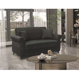 LENA BLACK ΥΦΑΣΜΑ 2ΘΕΣΙΟΣ ΚΑΝΑΠΕΣ/ΚΡΕΒΑΤΙ ΜΕ ΑΠΟΘ.ΧΩΡΟ 150Χ80Χ75εκ. - ΚΑΝΑΠΕΔΕΣ-ΣΑΛΟΝΙΑ στο Milonadakis.gr