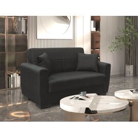 ANIMA BLACK ΥΦΑΣΜΑ 2ΘΕΣΙΟΣ ΚΑΝΑΠΕΣ/ΚΡΕΒΑΤΙ ΜΕ ΑΠΟΘ.ΧΩΡΟ 150Χ80Χ75εκ. - ΚΑΝΑΠΕΔΕΣ-ΣΑΛΟΝΙΑ στο Milonadakis.gr