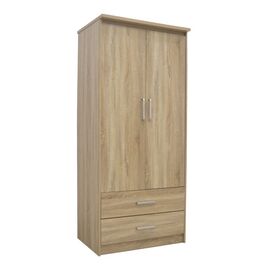 Ντουλάπα ρούχων δίφυλλη OLYMPUS pakoworld σε φυσική απόχρωση 81x57x183εκ - ΝΤΟΥΛΑΠΕΣ στο Milonadakis.gr