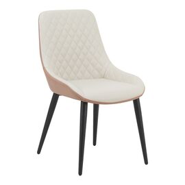 Καρέκλα Komme pakoworld μπεζ-καφέ pu με πόδι μαύρο μέταλλο 49x57x84εκ - ΚΑΡΕΚΛΕΣ - ΠΟΛΥΘΡΟΝΕΣ ΕΣ. στο Milonadakis.gr