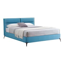 Κρεβάτι Ikina pakoworld βελούδο σε πετρόλ απόχρωση 160x200εκ - ΚΡΕΒΑΤΙΑ στο Milonadakis.gr