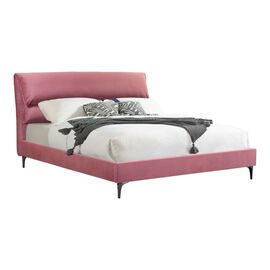 Κρεβάτι Aryna pakoworld βελούδο σε ροζ απόχρωση 160x200εκ - ΚΡΕΒΑΤΙΑ στο Milonadakis.gr