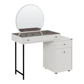 Τουαλέτα κρεβατοκάμαρας με καθρέπτη Princesa pakoworld σε mink απόχρωση 108x47x130εκ - ΣΥΡΤΑΡΙΕΡΕΣ - ΤΟΥΑΛΕΤΕΣ στο Milonadakis.gr