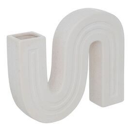 Βάζο Snaky pakoworld κεραμικό σε λευκή απόχρωση 25x5x21εκ - ΑΝΤΙΚΕΙΜΕΝΑ στο Milonadakis.gr