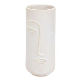 Βάζο Facebo pakoworld κεραμικό σε λευκή-μπεζ απόχρωση Φ11x25εκ - ΑΝΤΙΚΕΙΜΕΝΑ στο Milonadakis.gr