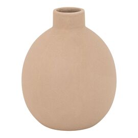Βάζο Rozerie pakoworld κεραμικό σε μπεζ απόχρωση Φ14,5x18εκ - ΑΝΤΙΚΕΙΜΕΝΑ στο Milonadakis.gr