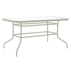 Τραπέζι Valor pakoworld μέταλλο σαμπανιζέ-γυαλί 110x60x70εκ - ΤΡΑΠΕΖΙΑ ΕΞ. ΧΩΡΟΥ στο Milonadakis.gr