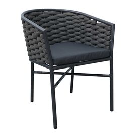 Πολυθρόνα αλουμινίου-pp Noevo pakoworld στοιβαζόμενη με γκρι σκελετό και μαξιλάρι 57x62x77εκ - ΚΑΡΕΚΛΕΣ - ΠΟΛΥΘΡΟΝΕΣ στο Milonadakis.gr