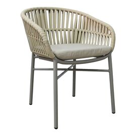 Πολυθρόνα αλουμινίου-pe σχοινί Frama pakoworld στοιβαζόμενη σε καφε απόχρωση και μαξιλάρι 57x60x78εκ - ΚΑΡΕΚΛΕΣ - ΠΟΛΥΘΡΟΝΕΣ στο Milonadakis.gr