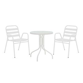 Τραπεζαρία Watson-Sussie pakoworld μέταλλο λευκό-γυαλί Φ60x70εκ - ΣΕΤ ΤΡΑΠΕΖΑΡΙΕΣ στο Milonadakis.gr