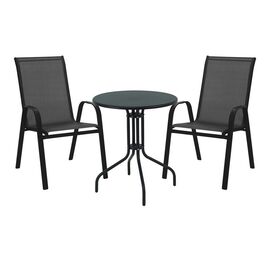 Τραπεζαρία Vergo-Calan pakoworld μαύρο μέταλλο Φ60x70εκ - ΣΕΤ ΤΡΑΠΕΖΑΡΙΕΣ στο Milonadakis.gr