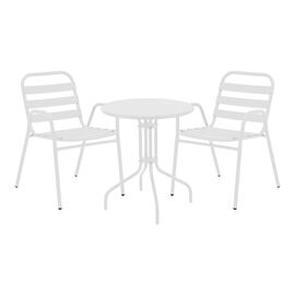 Τραπεζαρία Vergo-Sussie pakoworld σετ 3τεμ λευκό μέταλλο Φ60x70εκ - ΣΕΤ ΤΡΑΠΕΖΑΡΙΕΣ στο Milonadakis.gr