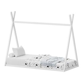 Παιδικό κρεβάτι Lilly τ.Montessori pakoworld ξύλο πεύκου σε λευκή απόχρωση 90x190εκ - ΠΑΙΔΙΚΟ ΔΩΜΑΤΙΟ στο Milonadakis.gr