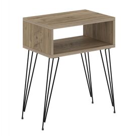 ΚΟΜΟΔΙΝΟ TODD HM18184.04 ΜΕΛΑΜΙΝΗ ΦΥΣΙΚΟ ΞΥΛΟΥ-ΜΕΤΑΛ.ΜΑΥΡΑ ΠΟΔΙΑ 45x30x58Υεκ. - ΚΟΜΟΔΙΝΑ στο Milonadakis.gr