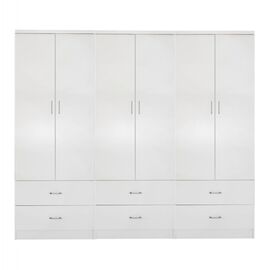 ΝΤΟΥΛΑΠΑ 6ΦΥΛΛΗ REINA ME 6 ΣΥΡΤΑΡΙΑ HM21060.05 ΜΕΛΑΜΙΝΗ ΣΕ ΛΕΥΚΟ 240x42x181Υεκ. - ΝΤΟΥΛΑΠΕΣ στο Milonadakis.gr