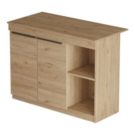 Τραπέζι-πάγκος κουζίνας Kogile pakoworld σε φυσική απόχρωση 120x60x88.2εκ - ΤΡΑΠΕΖΙΑ ΚΟΥΖΙΝΑΣ στο Milonadakis.gr