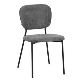 Καρέκλα Cathair pakoworld μπουκλέ ύφασμα σε γκρι απόχρωση με μαύρα μεταλλικά πόδια 68x66x82.5εκ - ΚΑΡΕΚΛΕΣ - ΠΟΛΥΘΡΟΝΕΣ ΕΣ. στο Milonadakis.gr
