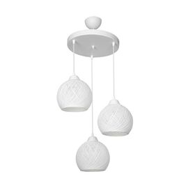 Φωτιστικό οροφής τρίφωτο PWL-0973 I pakoworld Ε27 σε λευκή απόχρωση Φ35x18εκ - ΦΩΤΙΣΤΙΚΑ ΟΡΟΦΗΣ στο Milonadakis.gr