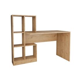 Γραφείο εργασίας με βιβλιοθήκη Dustin pakoworld σε oak απόχρωση 118x56x112εκ - ΓΡΑΦΕΙΑ στο Milonadakis.gr