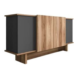 Μπουφές Diona pakoworld σε ανθρακί - oak απόχρωση 180x45x80εκ - ΜΠΟΥΦΕΔΕΣ-ΚΟΝΣΟΛΕΣ στο Milonadakis.gr