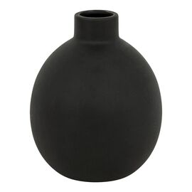 Βάζο Rianzo pakoworld κεραμικό σε μαύρη απόχρωση Φ14.5x18εκ - ΑΝΤΙΚΕΙΜΕΝΑ στο Milonadakis.gr