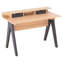 ΓΡΑΦΕΙΟ REXIN HM18290 ΜΕΛΑΜΙΝΗ ΣΕ SONAMA-ΓΚΡΙ 120x19-59x75-85,5ΥΥεκ. - ΓΡΑΦΕΙΑ στο Milonadakis.gr