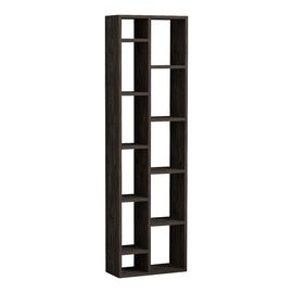 Βιβλιοθήκη Minicu pakoworld σε σκούρο καρυδί απόχρωση  44,4x19,6x150εκ - ΒΙΒΛΙΟΘΗΚΕΣ στο Milonadakis.gr