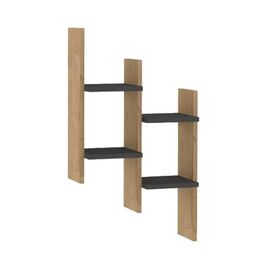 Ραφιέρα τοίχου Tabal pakoworld σε oak απόχρωση 49.4x14.5x85εκ - ΡΑΦΙΑ ΤΟΙΧΟΥ στο Milonadakis.gr