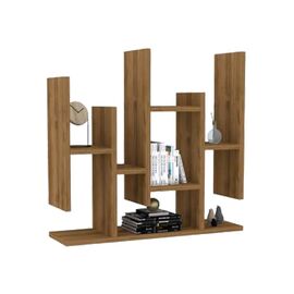 Ραφιέρα τοίχου Bemba pakoworld σε καρυδί απόχρωση 70x19,6x68,8εκ - ΡΑΦΙΑ ΤΟΙΧΟΥ στο Milonadakis.gr