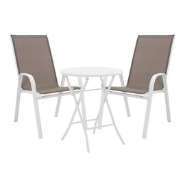 Τραπεζαρία Albero-Calan pakoworld 3τεμ μέταλλο σε λευκή απόχρωση Φ60x70εκ - ΣΕΤ ΤΡΑΠΕΖΑΡΙΕΣ στο Milonadakis.gr