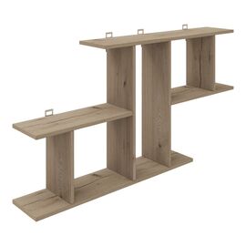Ραφιέρα τοίχου Vertoura pakoworld σε oak απόχρωση 116x18.5x60cm - ΡΑΦΙΑ ΤΟΙΧΟΥ στο Milonadakis.gr