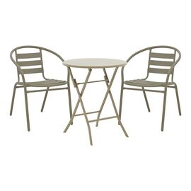 Τραπεζαρία Albero-Tade pakoworld 3τεμ μέταλλο σε σαμπανιζέ απόχρωση Φ60x70εκ - ΣΕΤ ΤΡΑΠΕΖΑΡΙΕΣ στο Milonadakis.gr