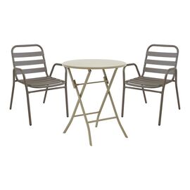 Τραπεζαρία Albero-Sussie pakoworld 3τεμ μέταλλο σε σαμπανιζέ απόχρωση Φ60x70εκ - ΣΕΤ ΤΡΑΠΕΖΑΡΙΕΣ στο Milonadakis.gr