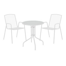 Τραπεζαρία Vergo-Pomedon pakoworld σετ 3τεμ μέταλλο σε λευκή απόχρωση - ΣΕΤ ΤΡΑΠΕΖΑΡΙΕΣ στο Milonadakis.gr