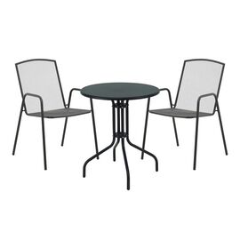 Τραπεζαρία Vergo-Pomedon pakoworld σετ 3τεμ μέταλλο σε μαύρη απόχρωση - ΣΕΤ ΤΡΑΠΕΖΑΡΙΕΣ στο Milonadakis.gr