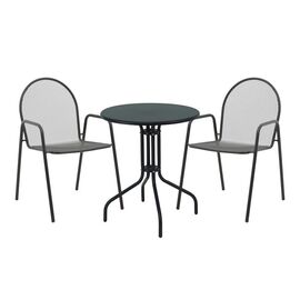 Τραπεζαρία Vergo-Tarete pakoworld σετ 3τεμ μέταλλο σε μαύρη απόχρωση - ΣΕΤ ΤΡΑΠΕΖΑΡΙΕΣ στο Milonadakis.gr