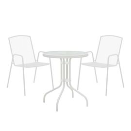 Τραπεζαρία Watson-Pomedon pakoworld σετ 3τεμ μέταλλο σε λευκή απόχρωση - ΣΕΤ ΤΡΑΠΕΖΑΡΙΕΣ στο Milonadakis.gr