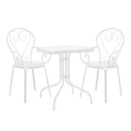 Τραπεζαρία Watson-Monasty pakoworld σετ 3τεμ μέταλλο σε λευκή απόχρωση - ΣΕΤ ΤΡΑΠΕΖΑΡΙΕΣ στο Milonadakis.gr