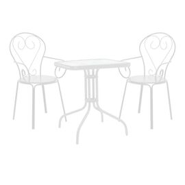 Τραπεζαρία Watson-Monasty pakoworld σετ 3τεμ μέταλλο σε λευκή απόχρωση 70x70x70εκ - ΣΕΤ ΤΡΑΠΕΖΑΡΙΕΣ στο Milonadakis.gr