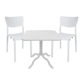 Τραπεζαρία Icon-Ignite pakoworld σετ 3τεμ PP σε λευκή απόχρωση - ΣΕΤ ΤΡΑΠΕΖΑΡΙΕΣ στο Milonadakis.gr