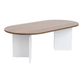 Τραπέζι σαλονιού Tabletod pakoworld σε καρυδί-λευκή απόχρωση 119x60x40εκ - ΤΡΑΠΕΖΑΚΙΑ ΣΑΛΟΝΙΟΥ στο Milonadakis.gr